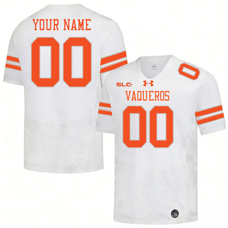 Custom University of Texas Rio Grande Valley Name And Number Football Jerseys-White